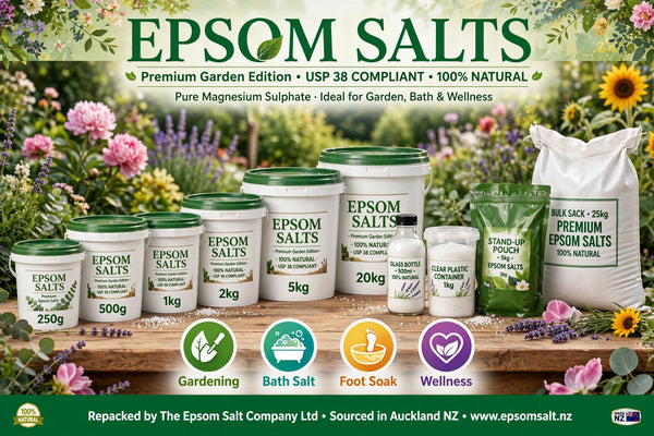 Natural Epsom Salt - Magnesium Sulfate, Pure Epsom Salts